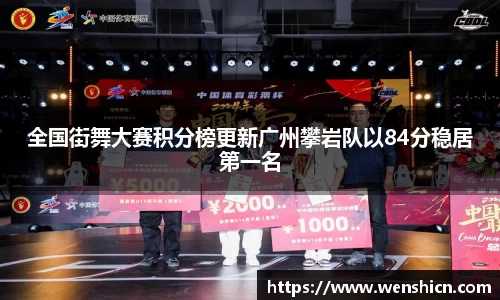 全国街舞大赛积分榜更新广州攀岩队以84分稳居第一名
